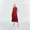 Wrap Front Collared Shirt Dress