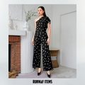 One-Shoulder Polka Dot Jumpsuit Dress