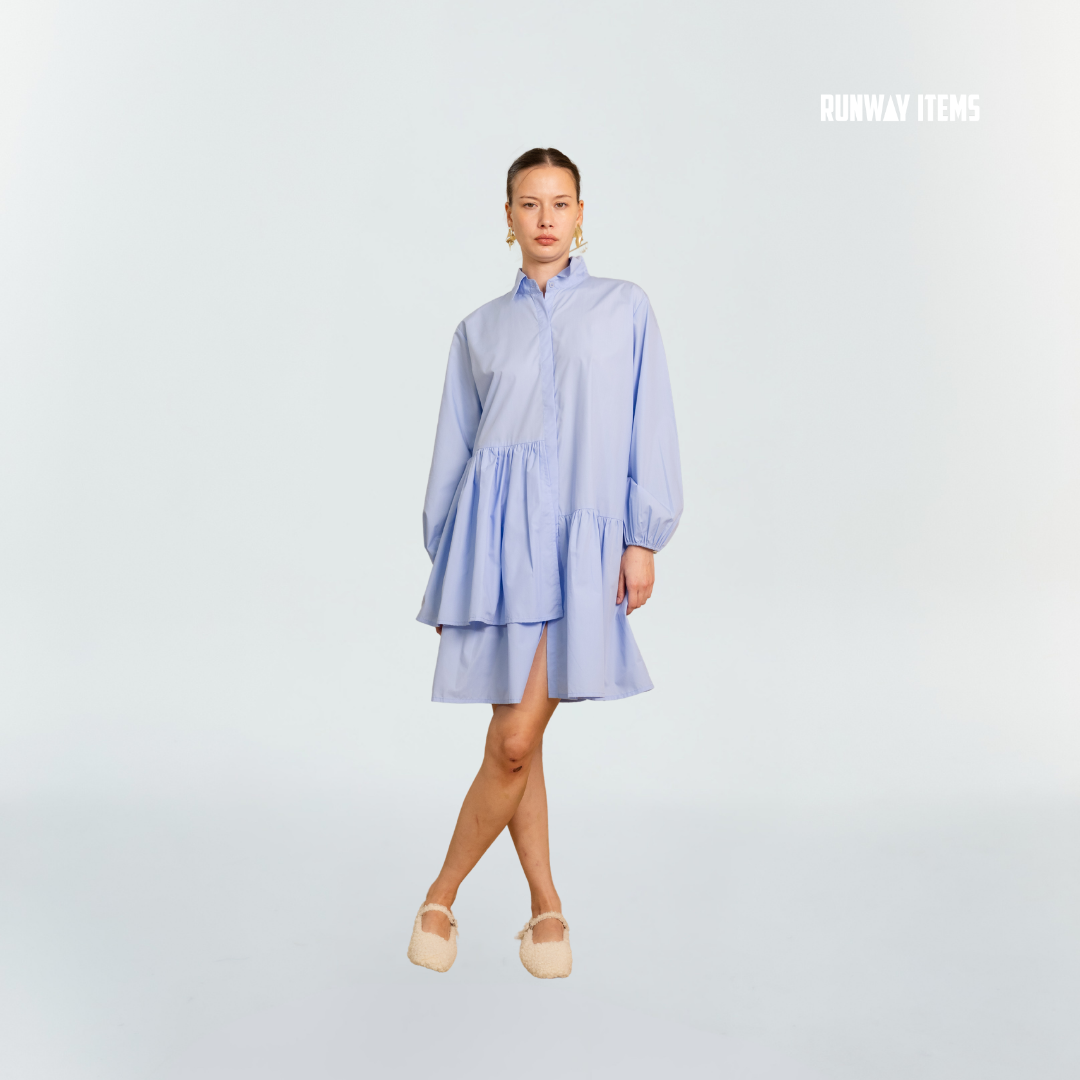Asymmetric Panelled Shirt Dress