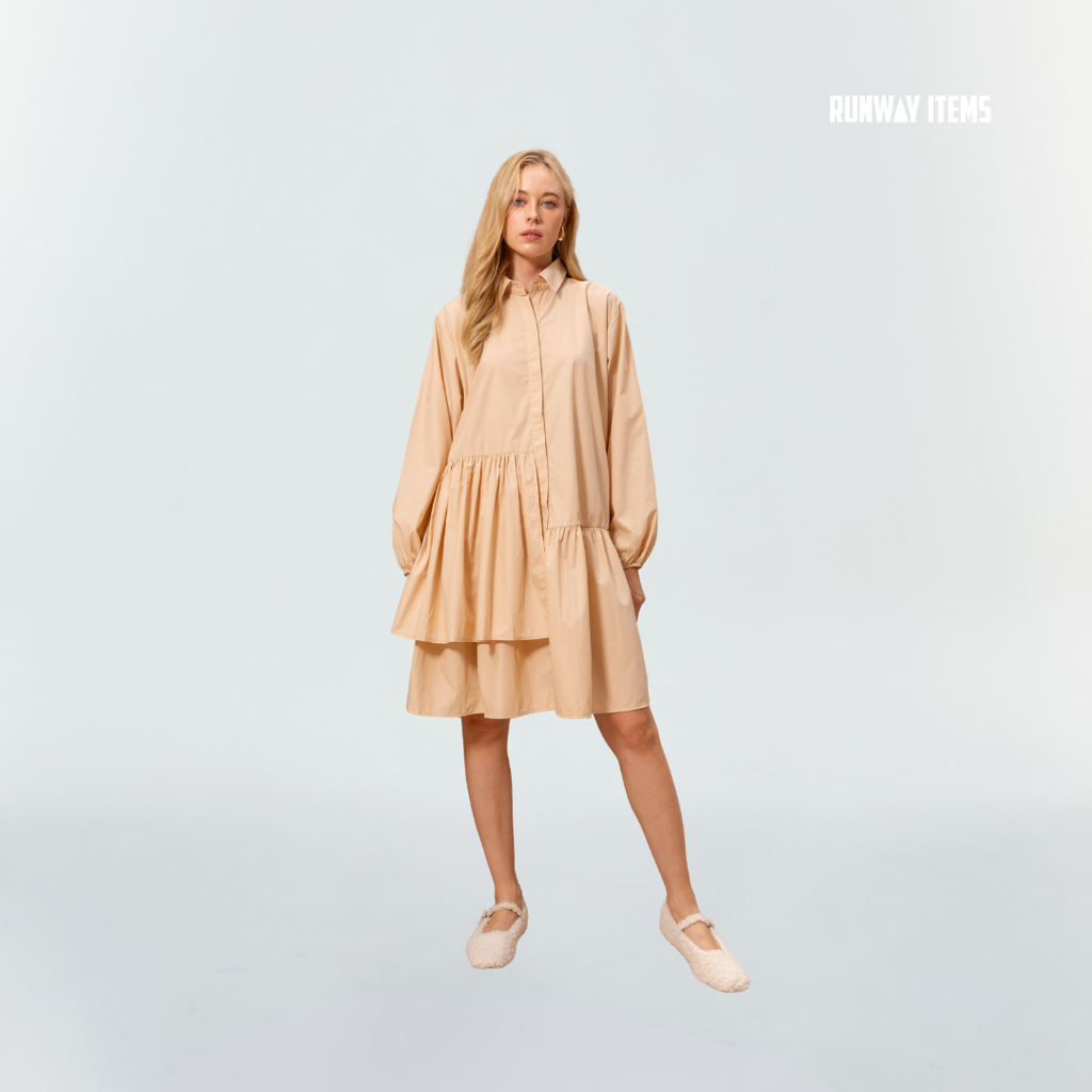 Asymmetric Panelled Shirt Dress